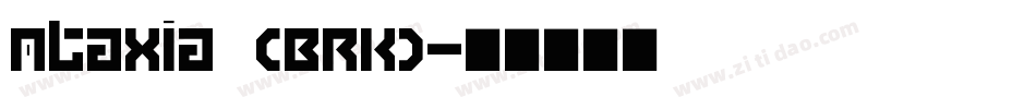 Ataxia (BRK)字体转换